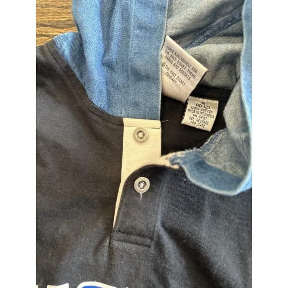 Disney Mickey The One and Only Pull Over Denim Hoodie Boys Medium - Picture 9 of 12